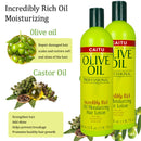 Thick moisturizing curl lotion texture with olive oil and black castor oil