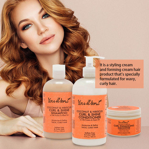 Avocado moisturizing shampoo for curly hair hydration