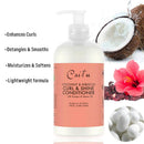 Avocado shampoo designed to hydrate and define curly hair