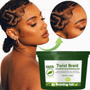 Applying Extra Hold Twist Braiding Hair Gel for smooth and shiny braids