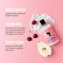 Hydrated and defined curls after using Moroccan Pear Hair Custard Conditioner