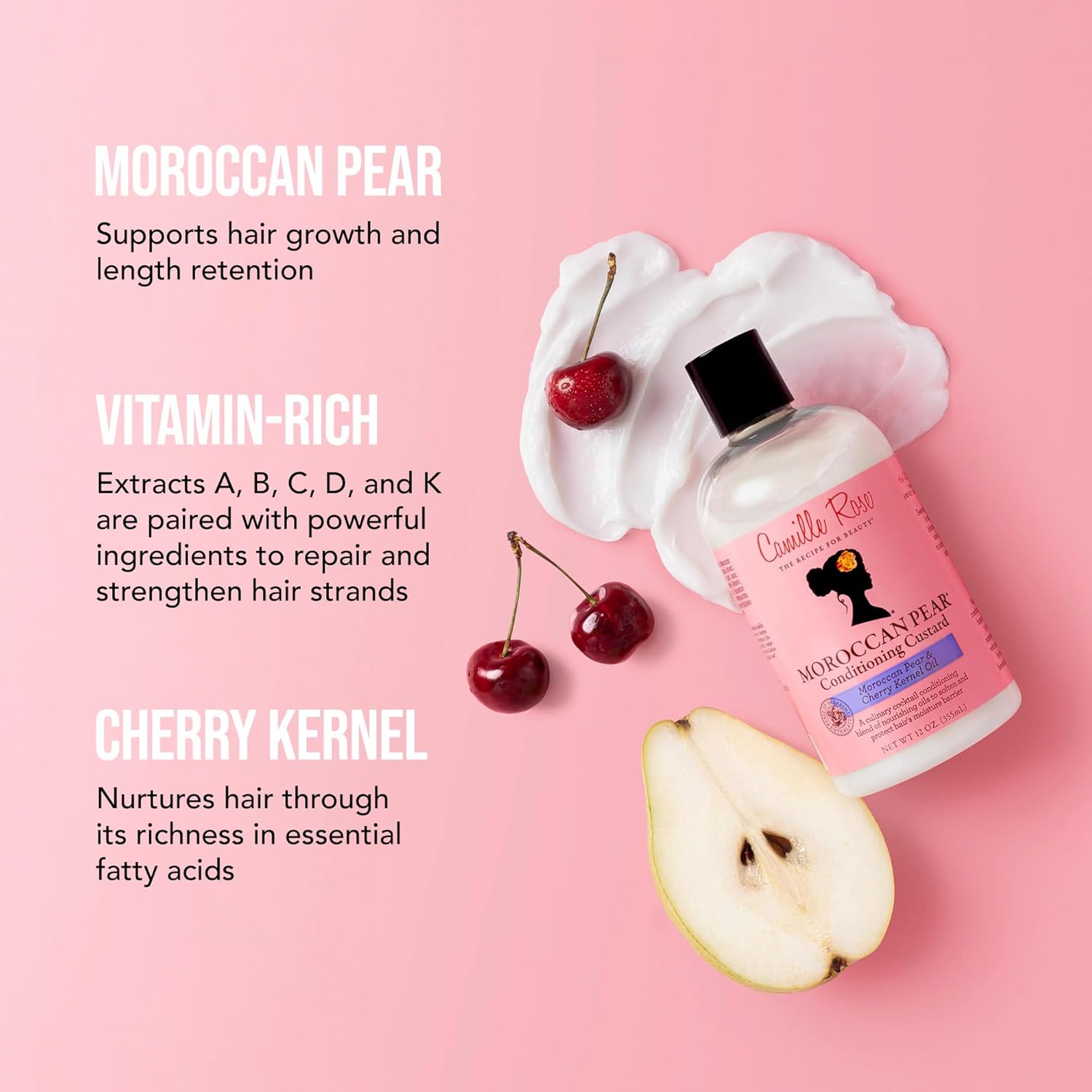 Hydrated and defined curls after using Moroccan Pear Hair Custard Conditioner