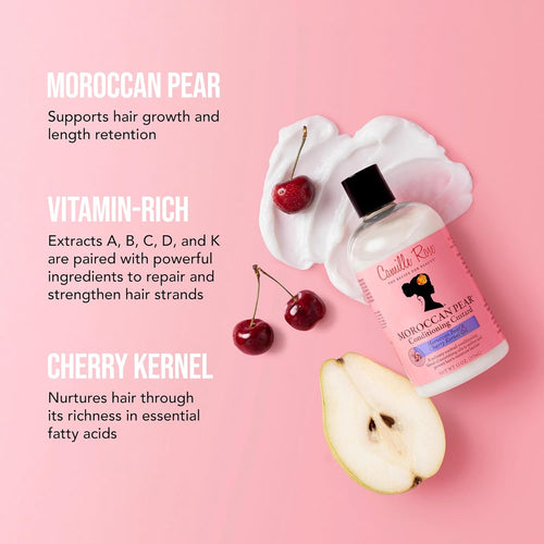 Hydrated and defined curls after using Moroccan Pear Hair Custard Conditioner