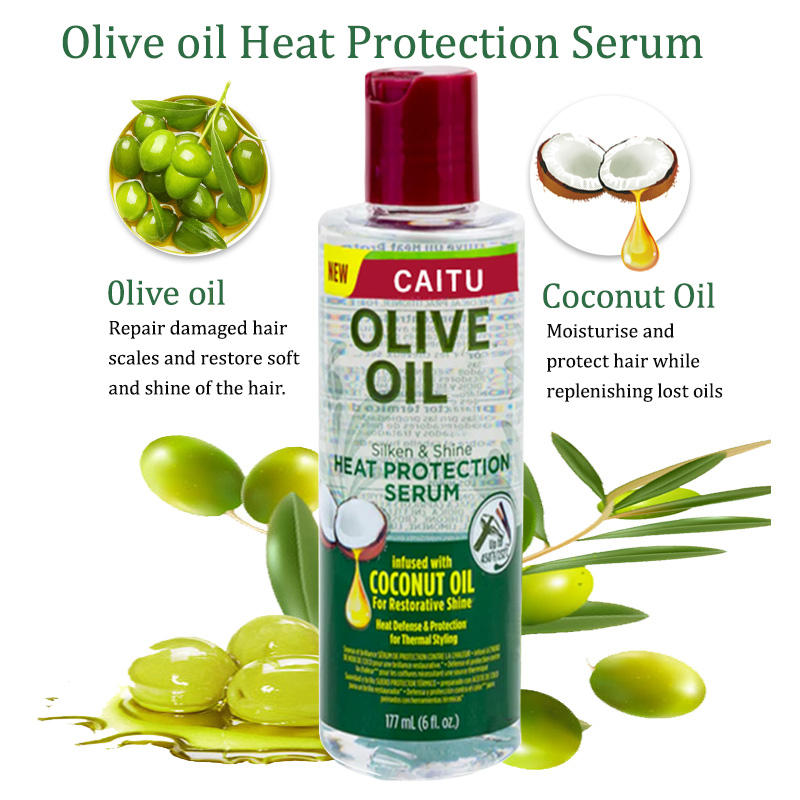 Olive & Coconut Oil Hair Serum  Heat Protection & Moisture